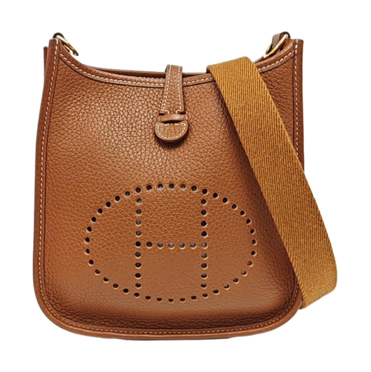 Authenticated pre-owned  Evelyne TPM Clemence Brown - Shoulder Bag at Looply