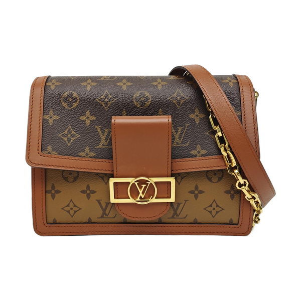 DAUPHINE MM Monogram Coated Canvas Brown