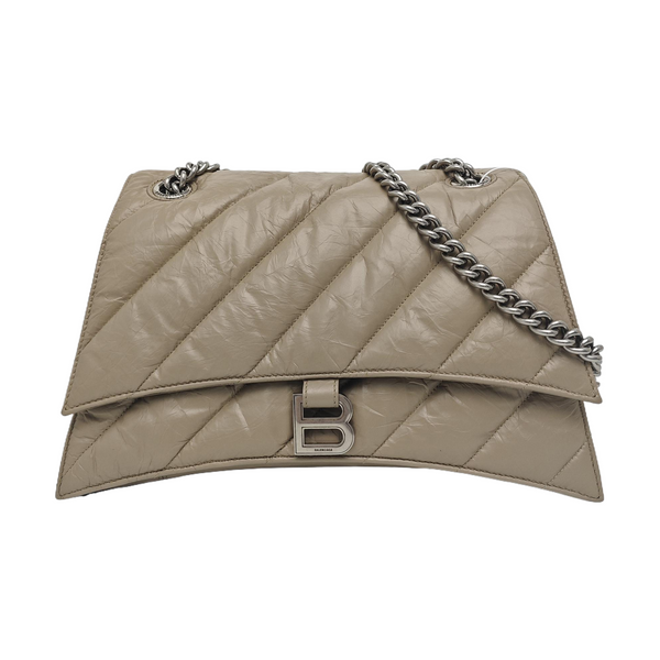 Crush Medium Quilted Calfskin Beige