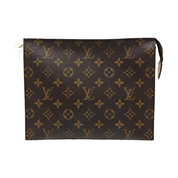 TOILET POCKET 26 Monogram Coated Canvas Brown
