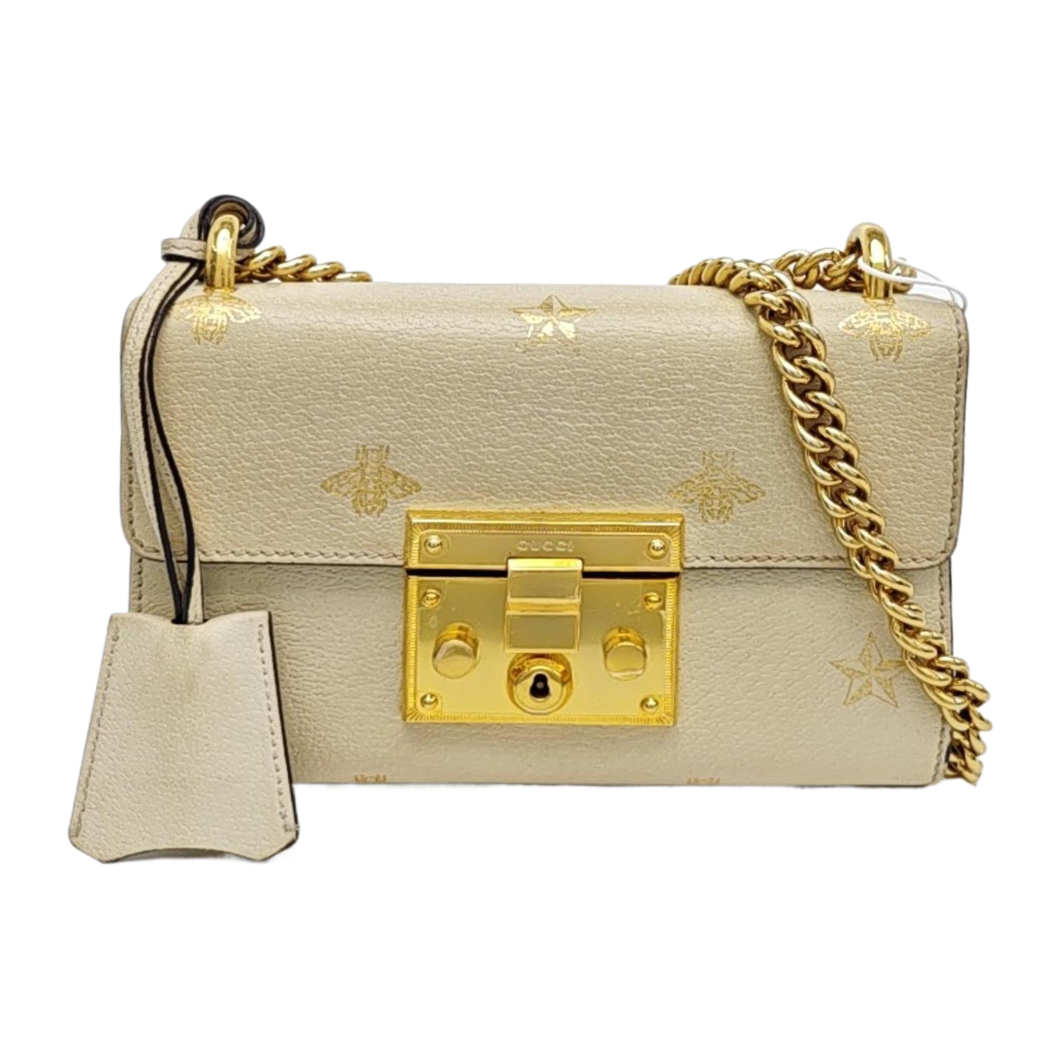 Padlock Small Calfskin White