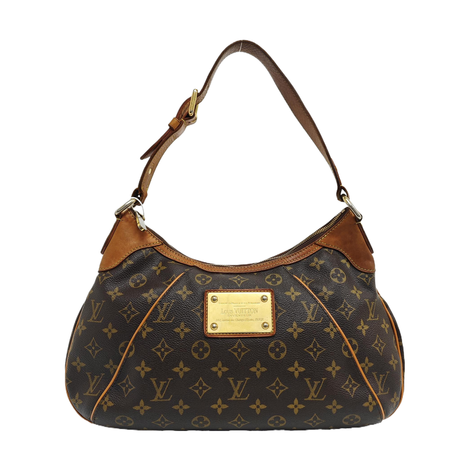 VINTAGE THAMES GM Monogram Coated Canvas Brown