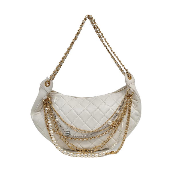 Quilted Lambskin White