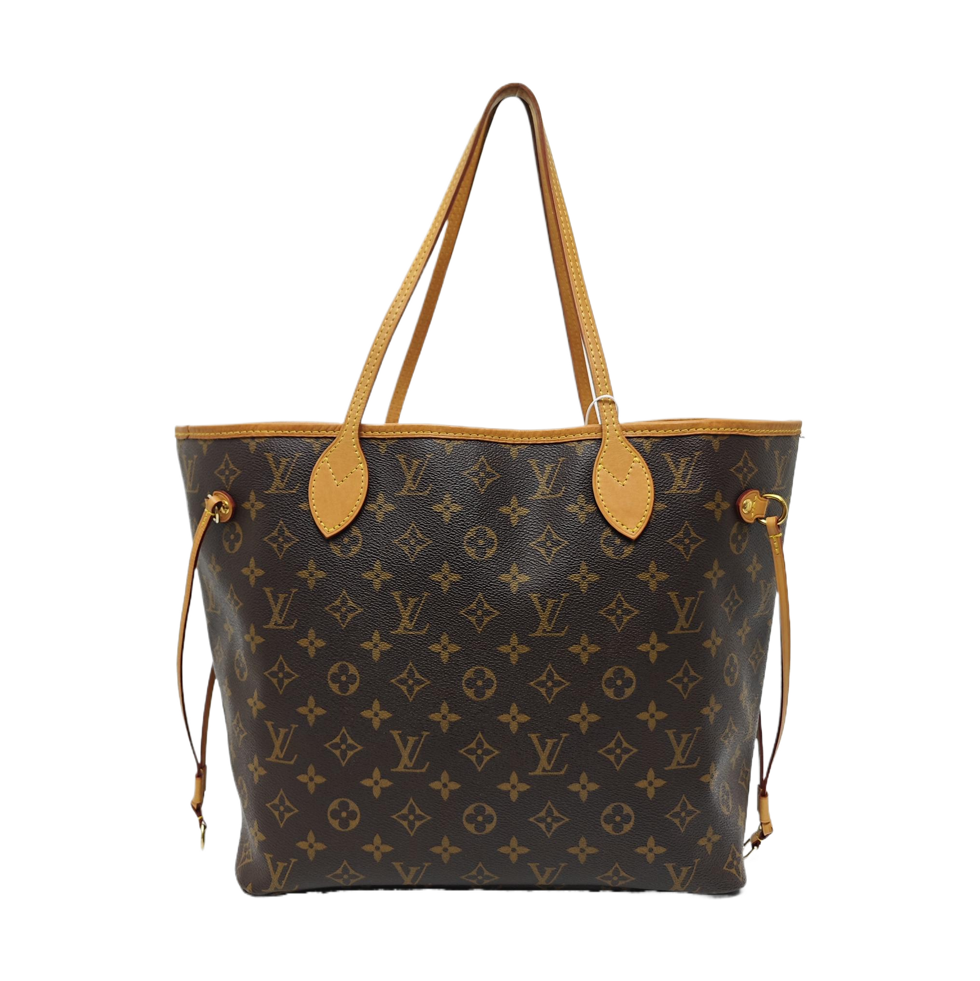NEVERFULL MM Monogram Coated Canvas Brown