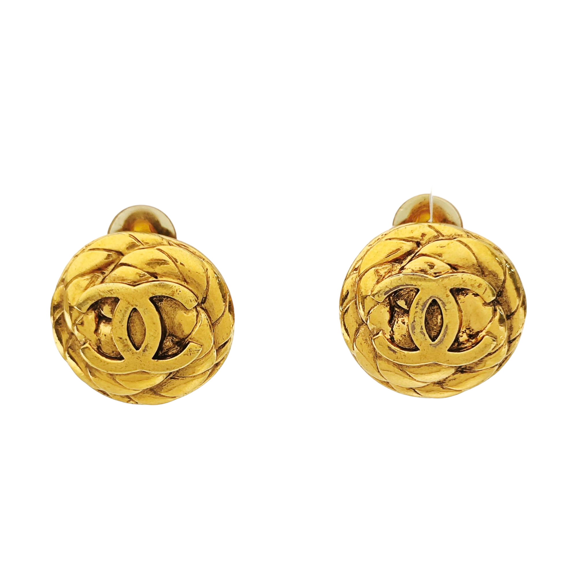 Metal Gold Clip On Earrings