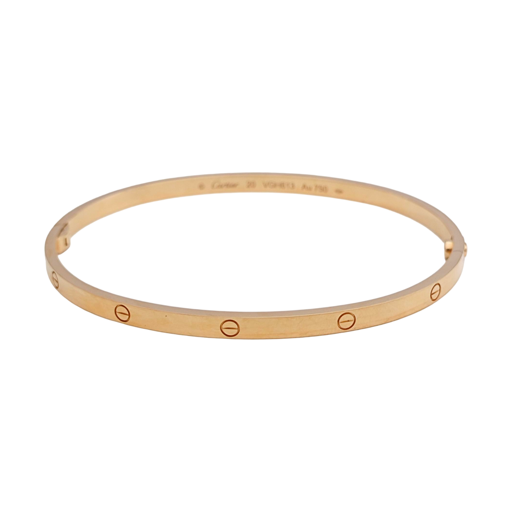 LOVE 18k Rose Gold Bangle