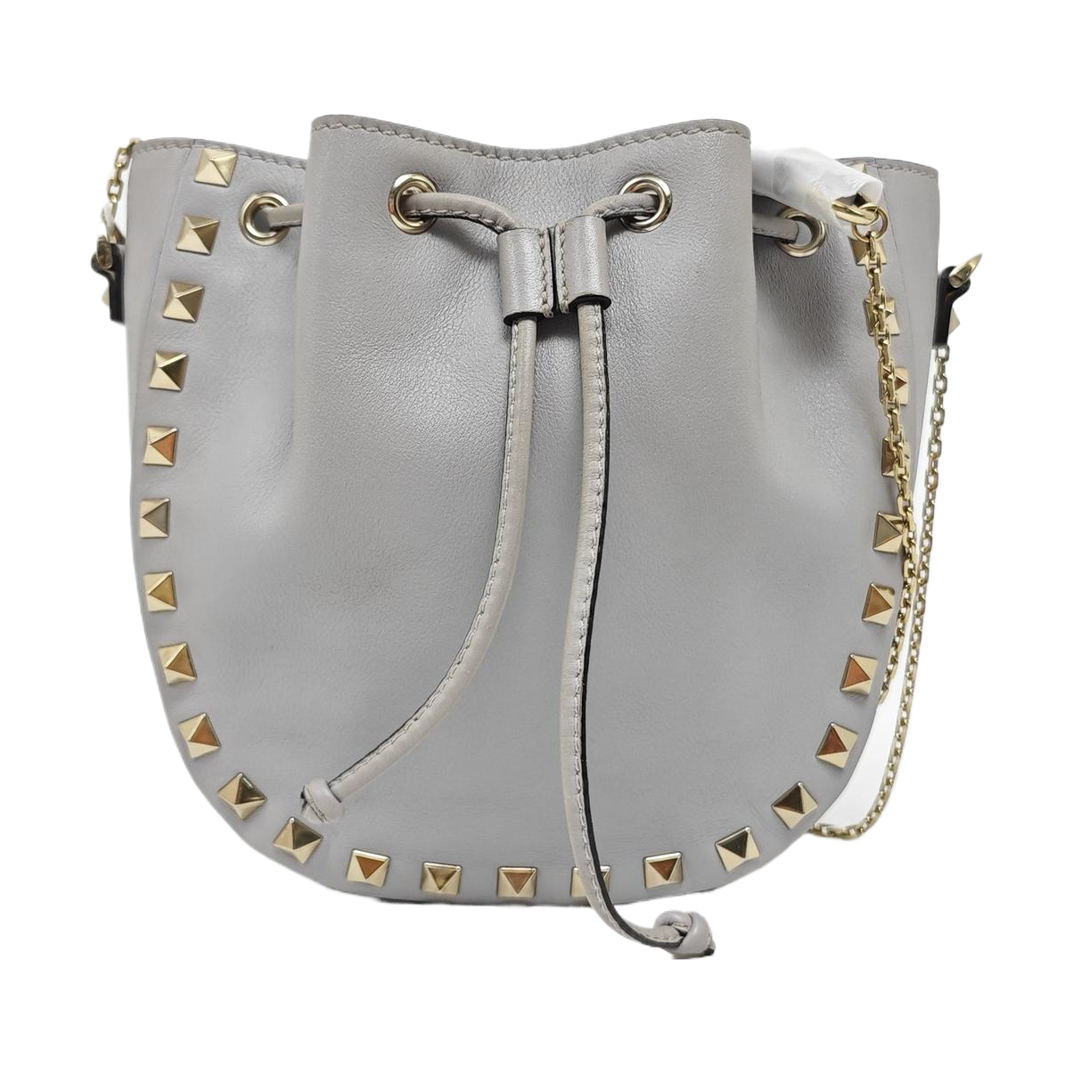 Calfskin Shoulder Bag Gray
