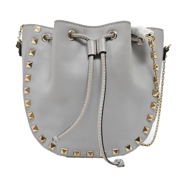 Calfskin Shoulder Bag Gray