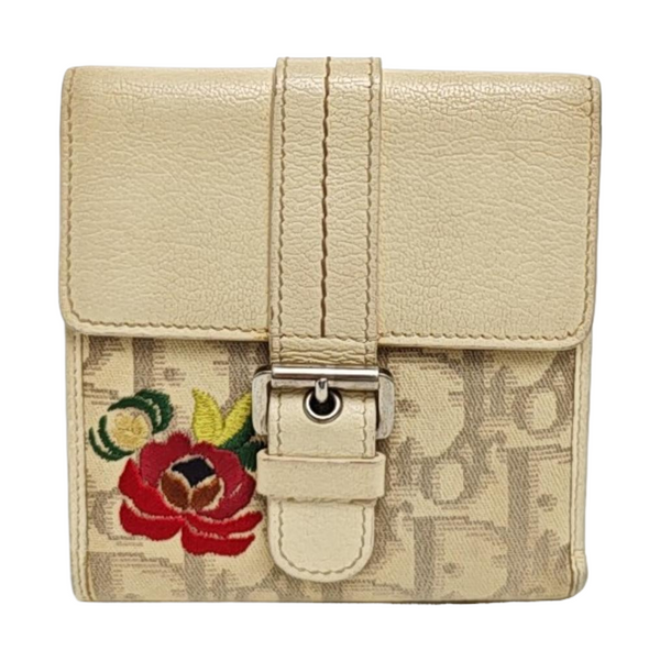 Oblique Canvas Wallet Beige