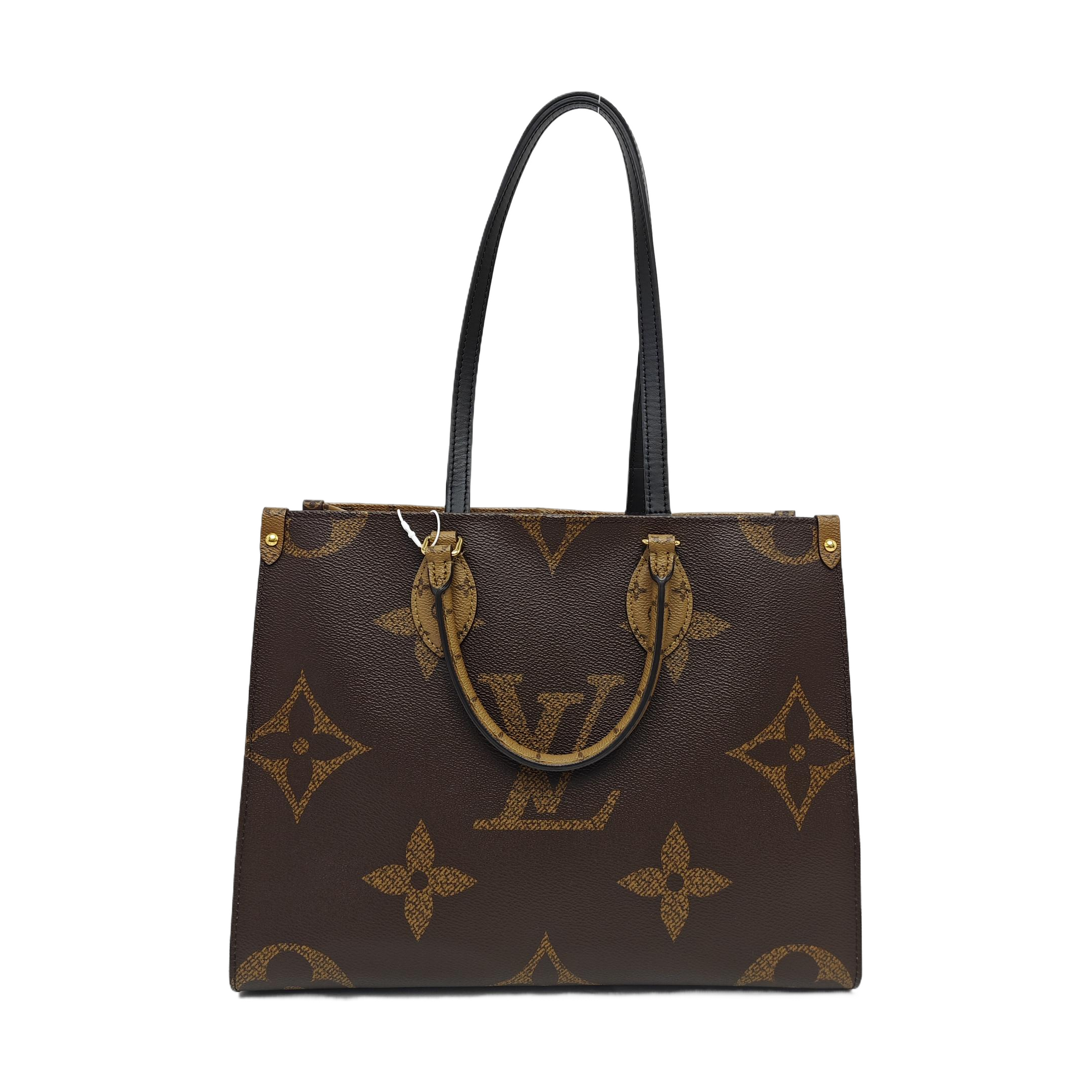 ONTHEGO MM Monogram Coated Canvas Brown