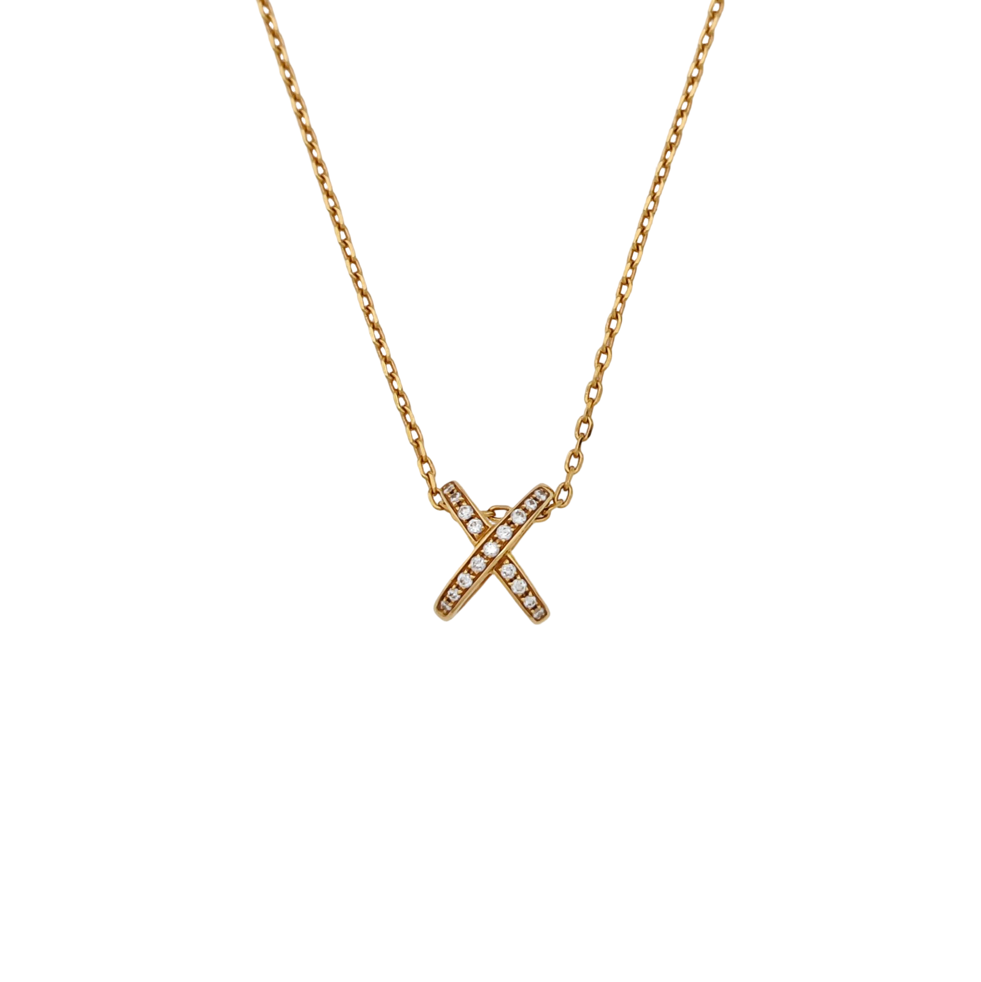 Jeux De Liens 18k Rose Gold Necklace