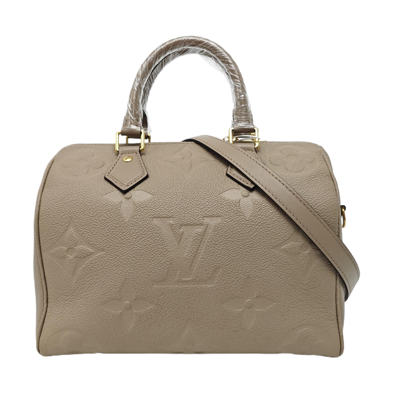 SPEEDY 25 Monogram Calfskin Beige