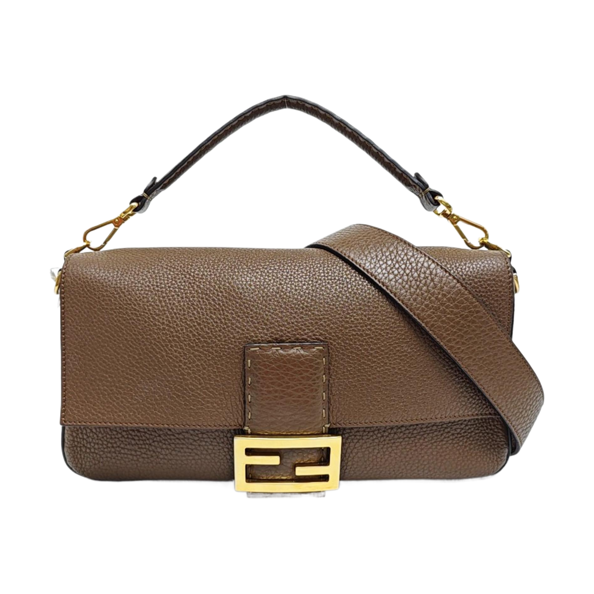 Baguette Calfskin Brown