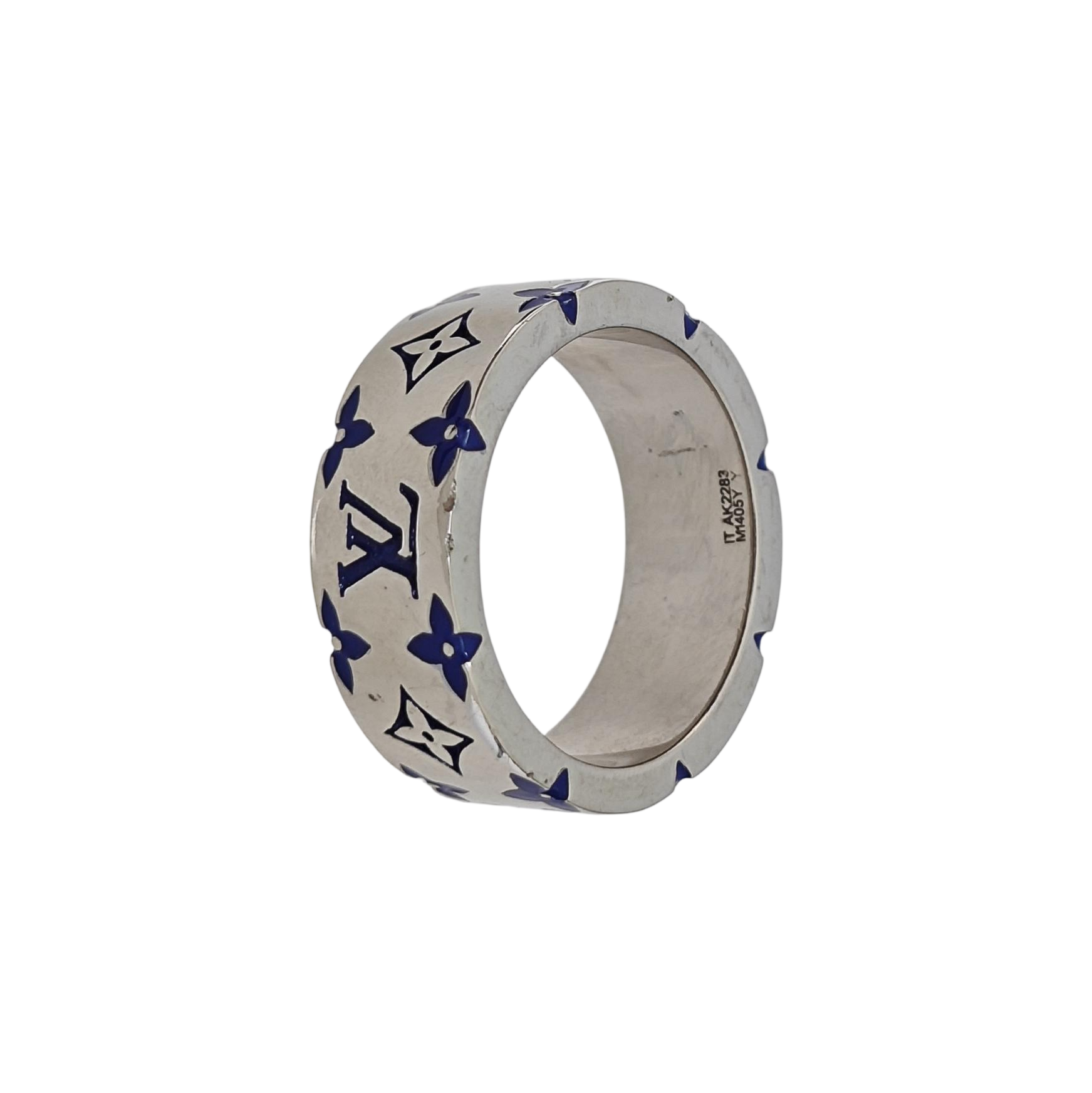 LV MOSAIC Metal Silver Ring EU 62