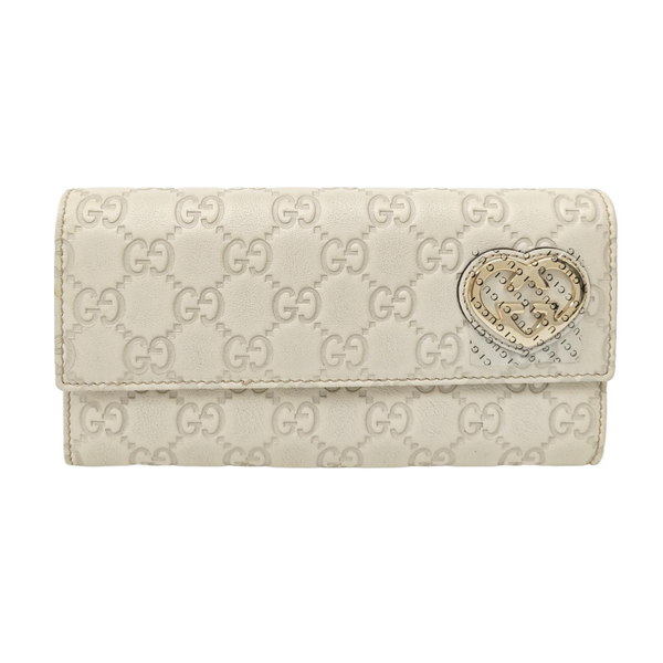 Lovely Monogram Calfskin White Wallet