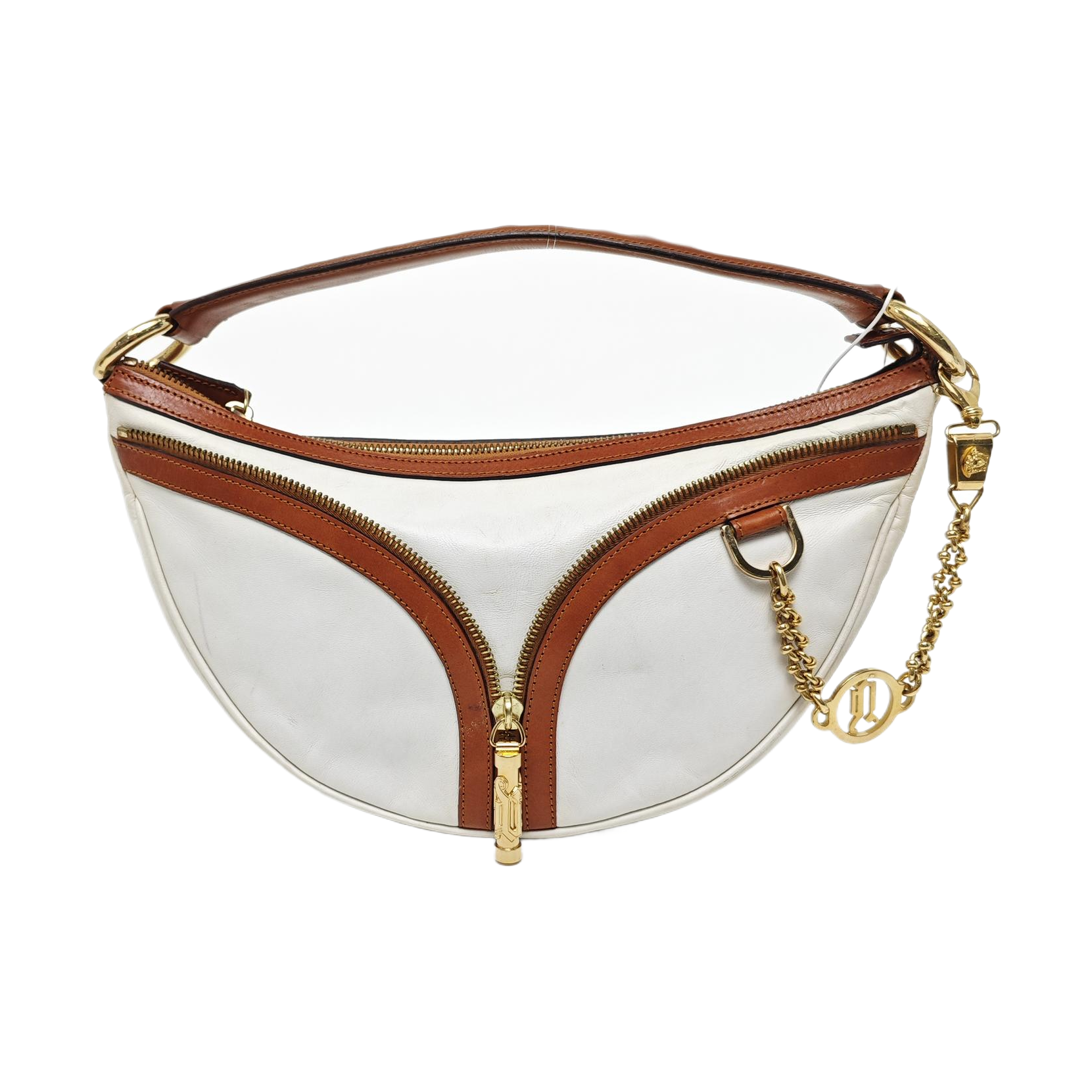 Calfskin Top Handle Bag White