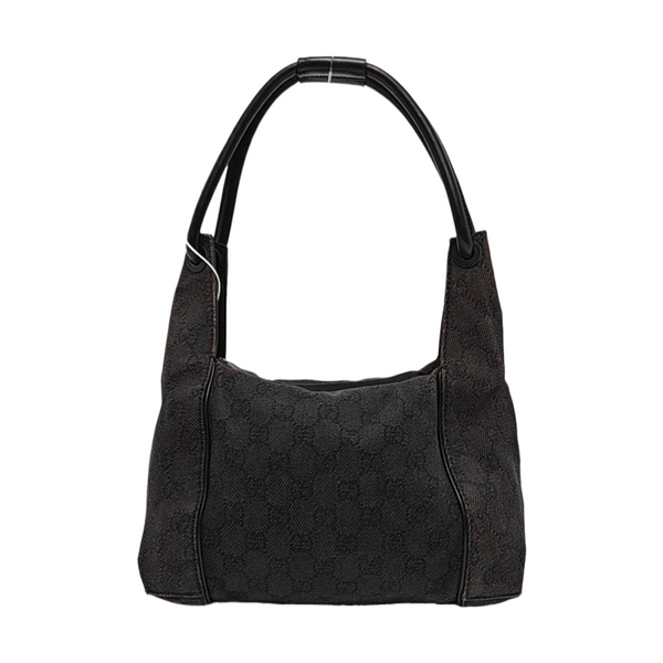 Monogram Denim Top Handle Bag Black