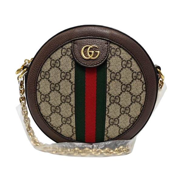 Ophidia Mini Monogram Coated Canvas Beige