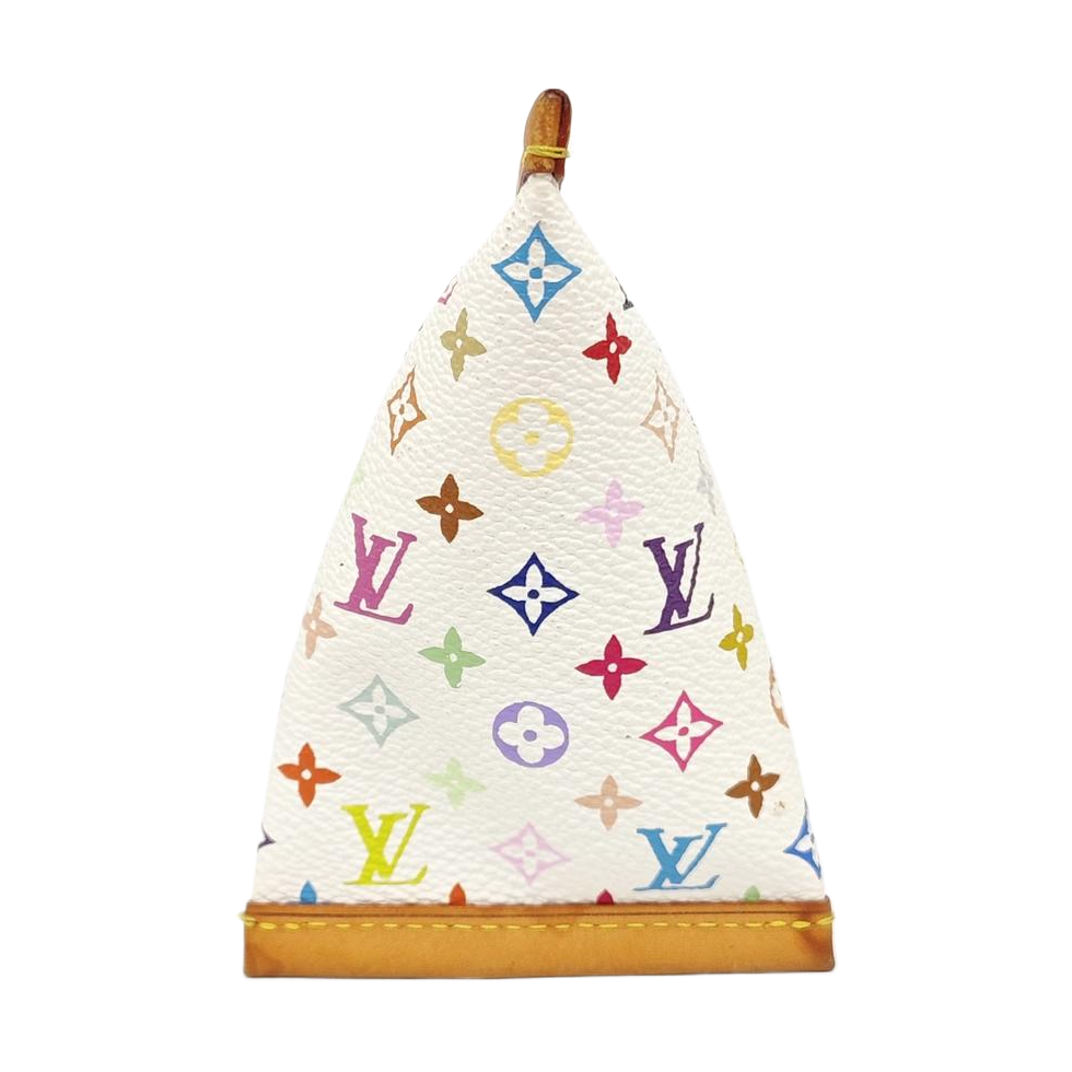 Monogram Coated Canvas Coin Purse White