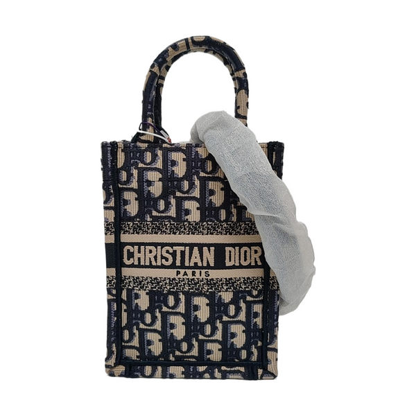 Authenticated pre-owned  Book Tote Mini Canvas Blue - Shoulder Bag at Looply