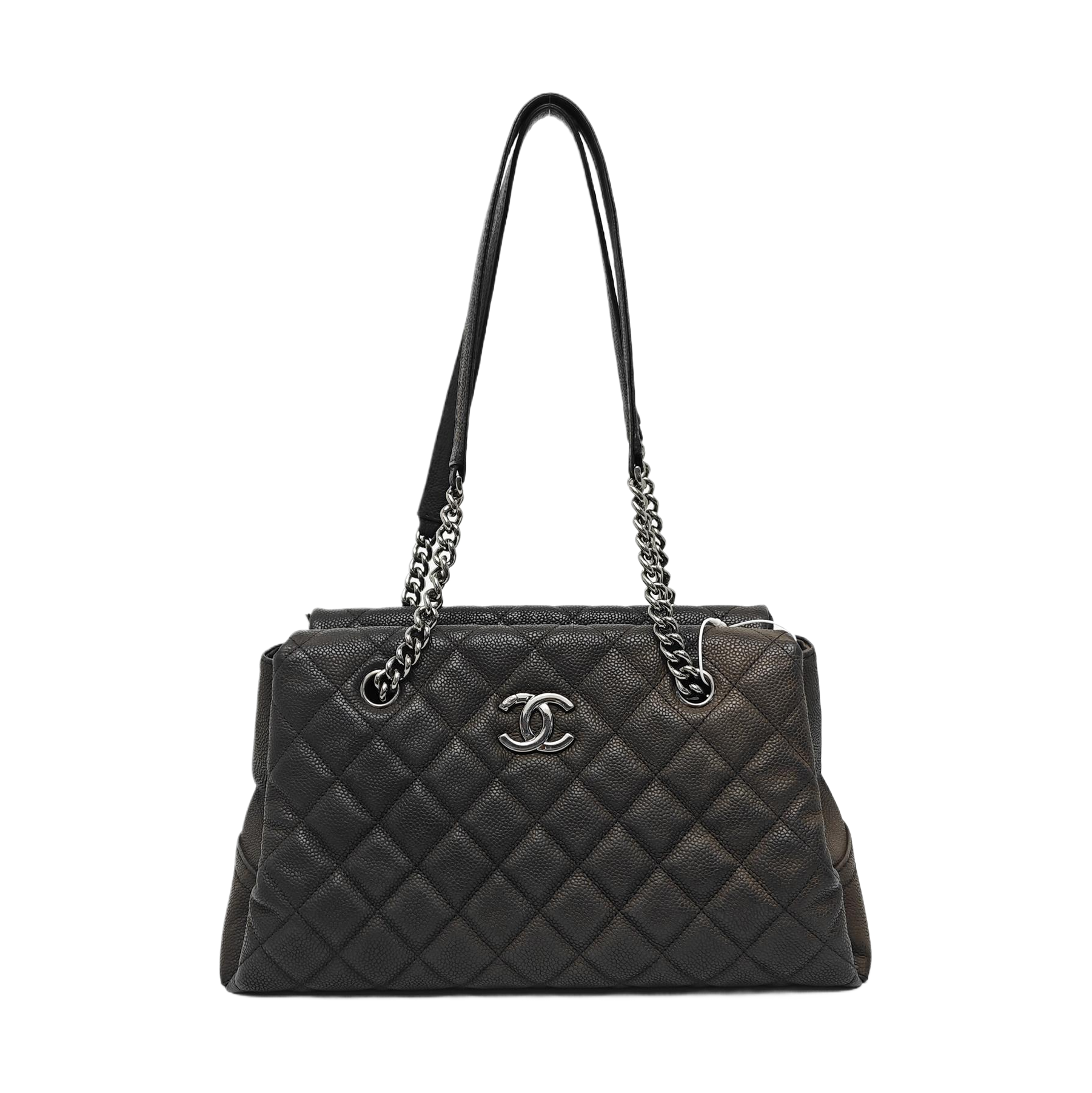 Quilted Grained Calfskin Black