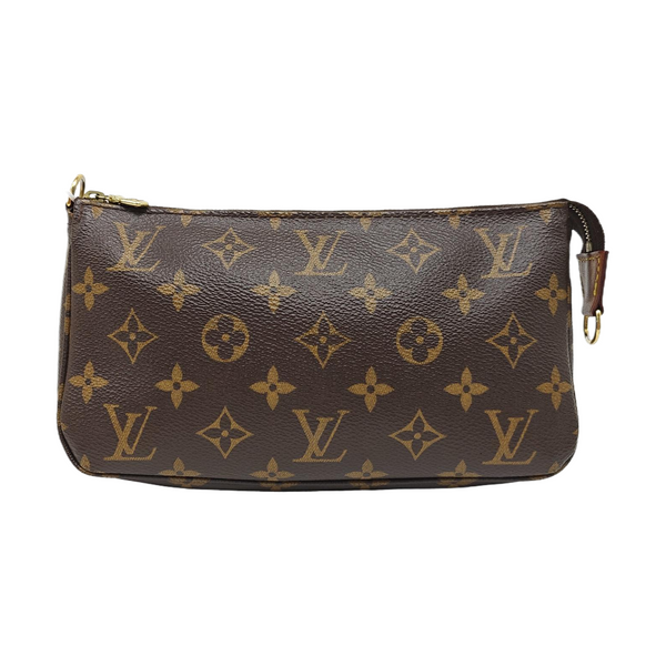 ACCESSOIRES GM Monogram Coated Canvas Brown