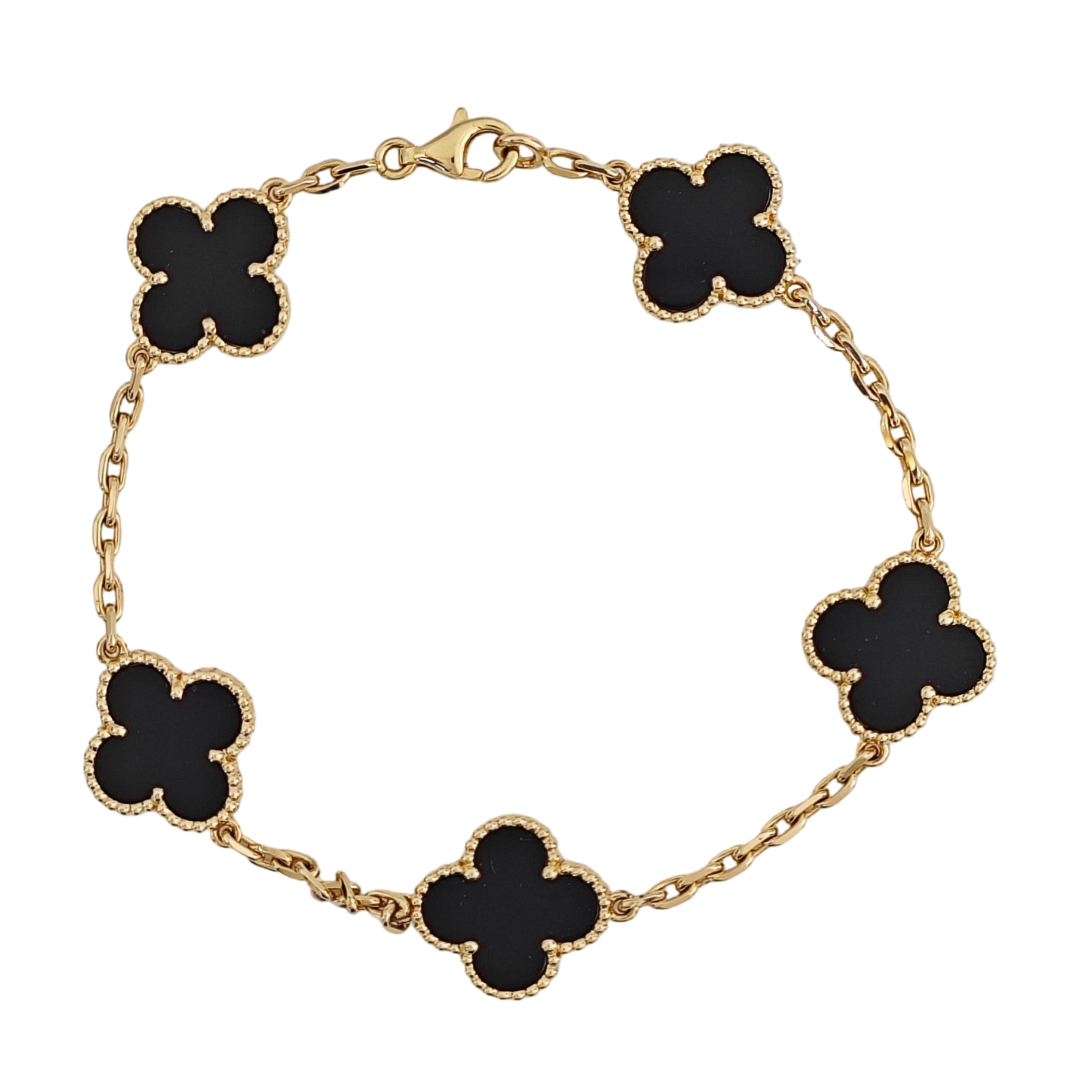 Vintage Alhambra 18k Gold Bracelet