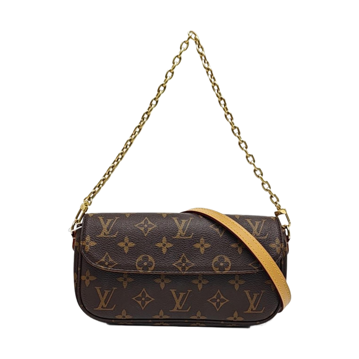 IVY Monogram Coated Canvas Brown