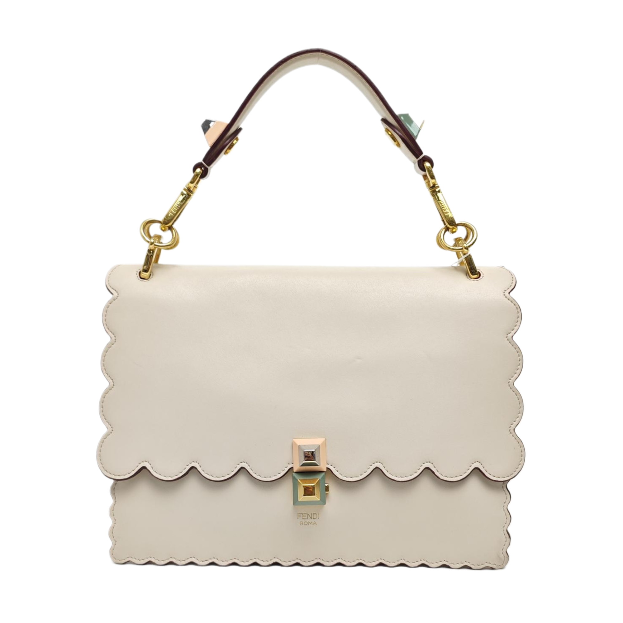 Kan I Medium Calfskin White
