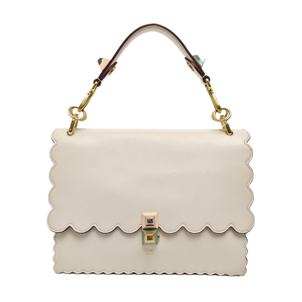 Kan I Medium Calfskin White