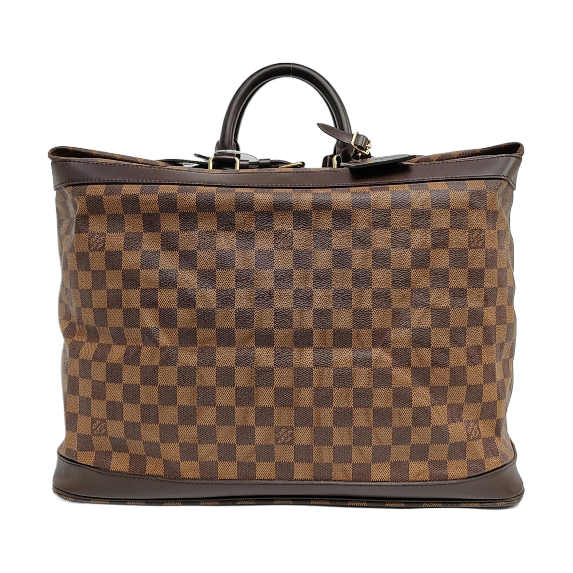 GRIMAUD Damier Ebene Coated Canvas Brown