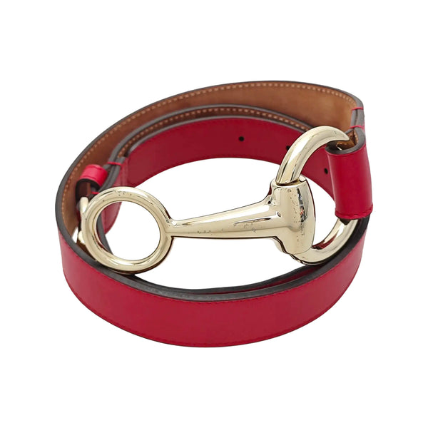 Red Leather Belt