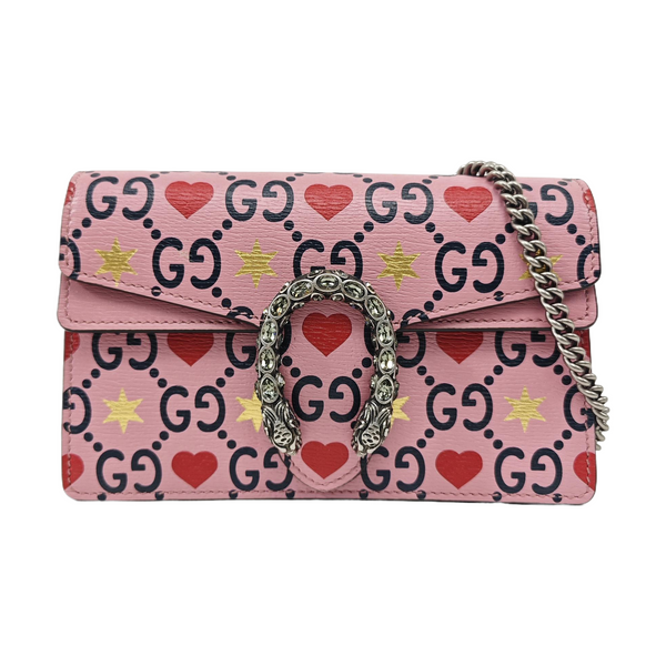 Dionysus Super Mini Monogram Calfskin Pink