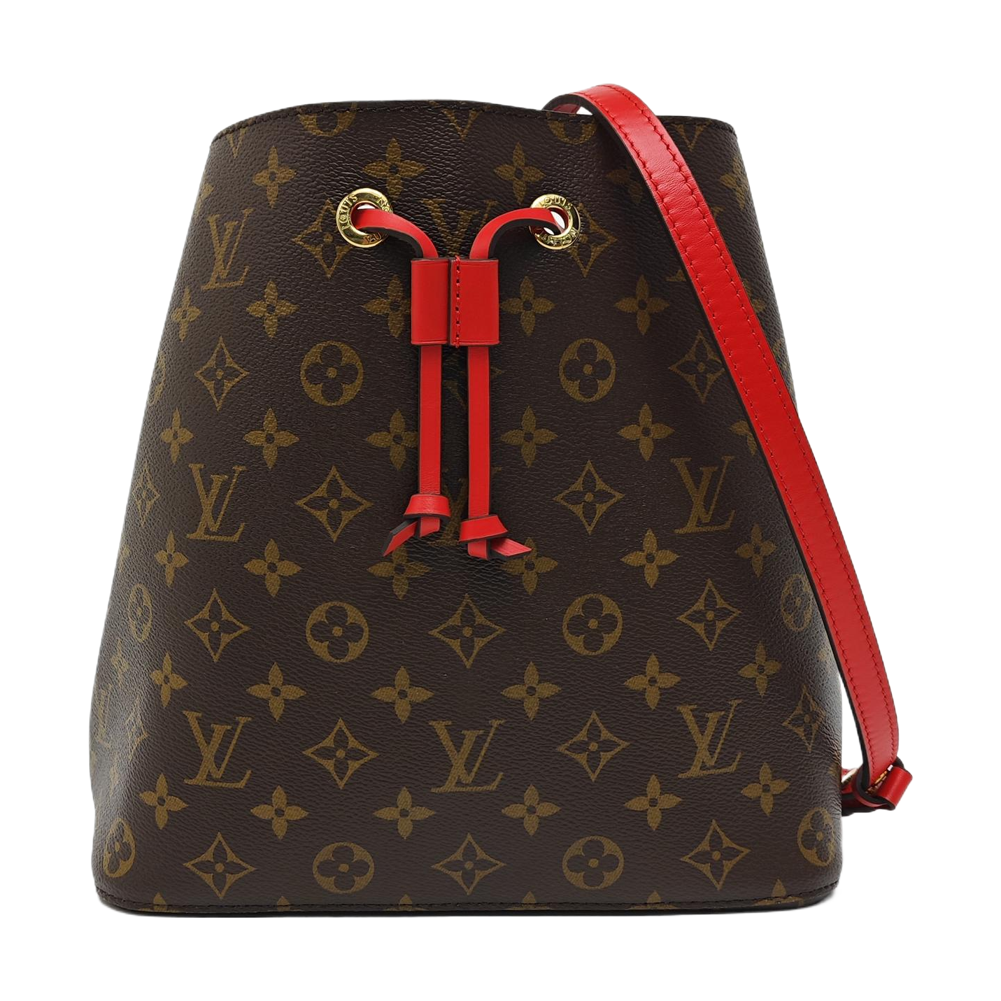 NÉONOÉ MM Monogram Coated Canvas Brown