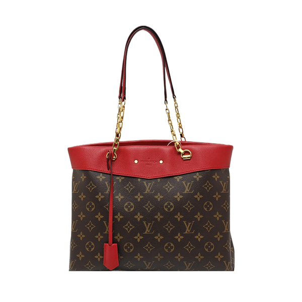 PALLAS MM Monogram Coated Canvas Brown