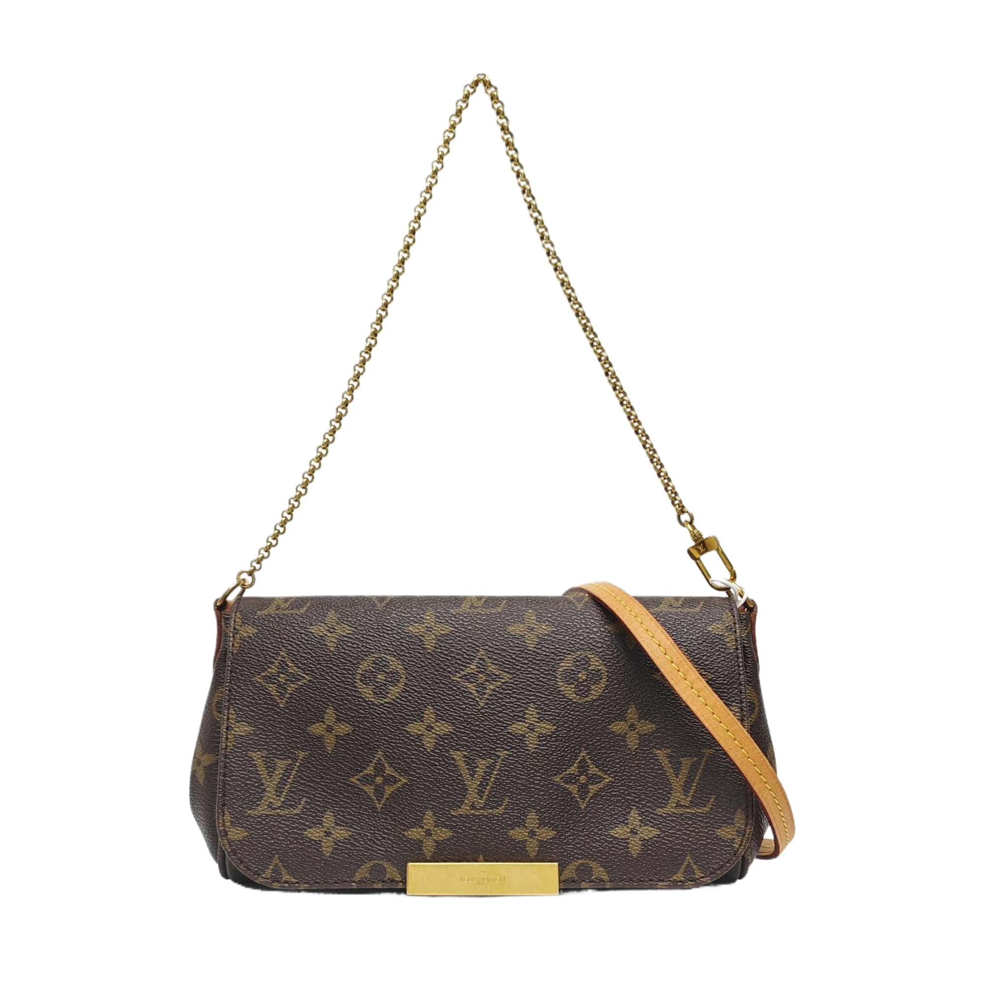 FAVORITE PM Monogram Coated Canvas Brown