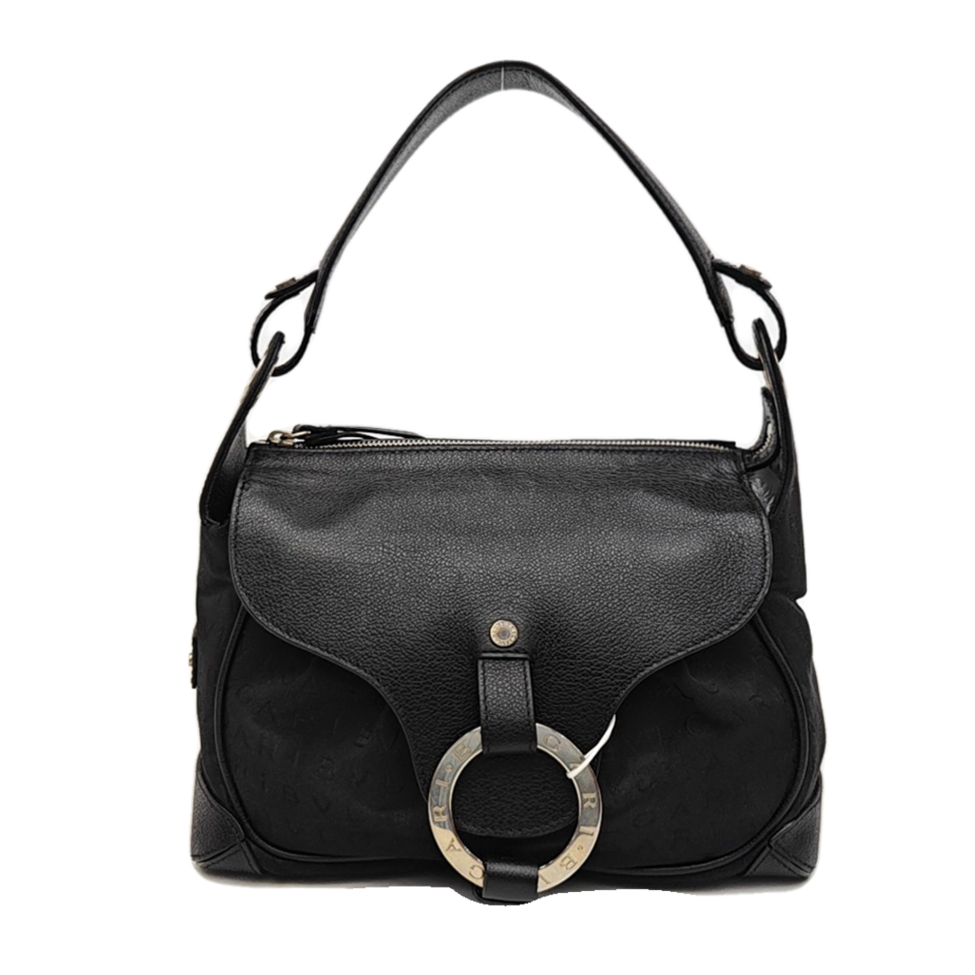 Canvas Top Handle Bag Black