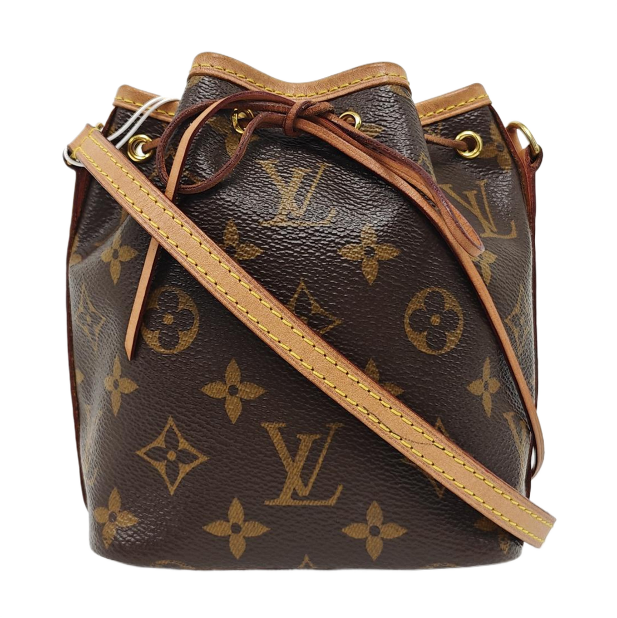 NÉONOÉ Nano Monogram Coated Canvas Brown