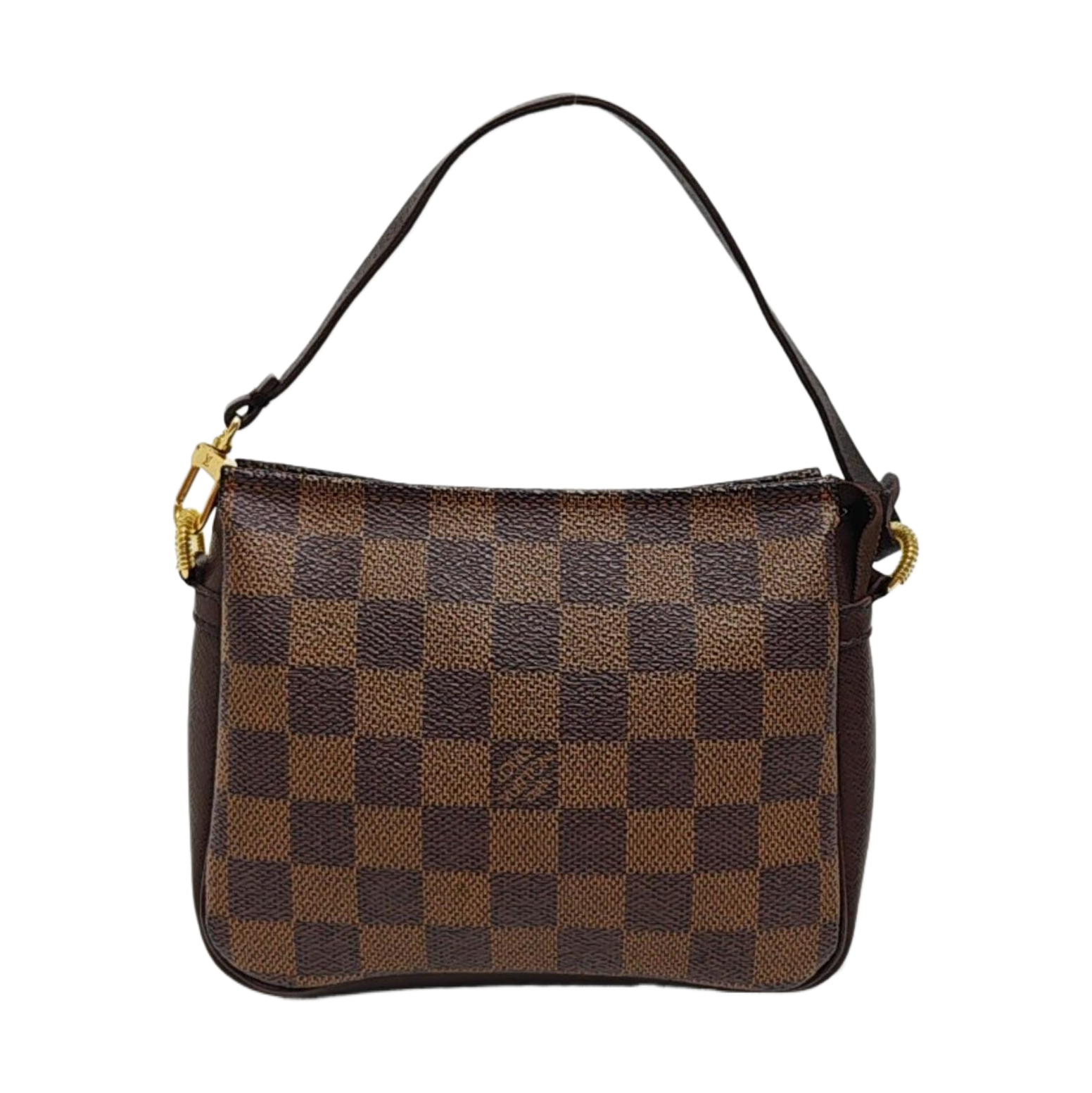 TROUSSE MAKE UP Damier Ebene Coated Canvas Brown