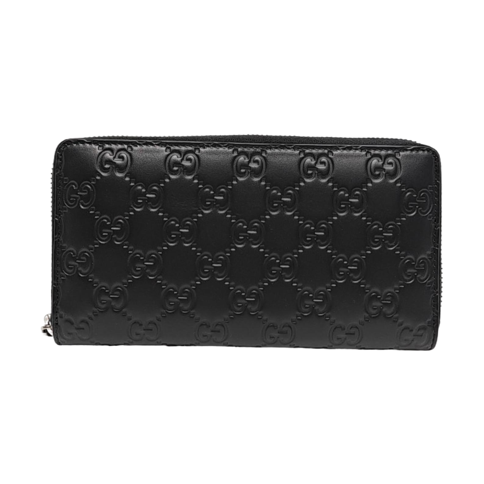 Signature Monogram Calfskin Black Wallet