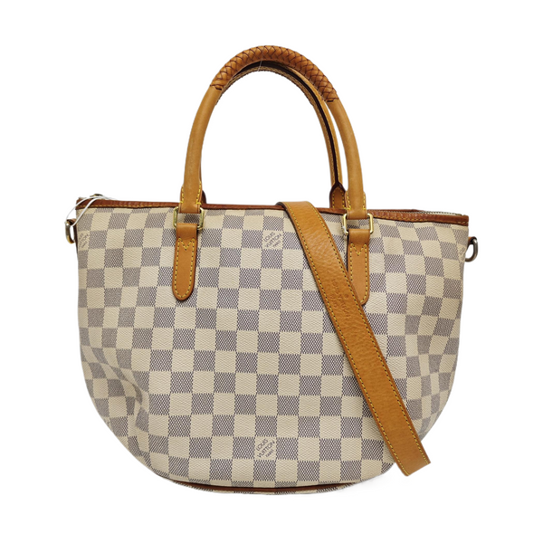 RIVIERA PM Damier Azur Coated Canvas White