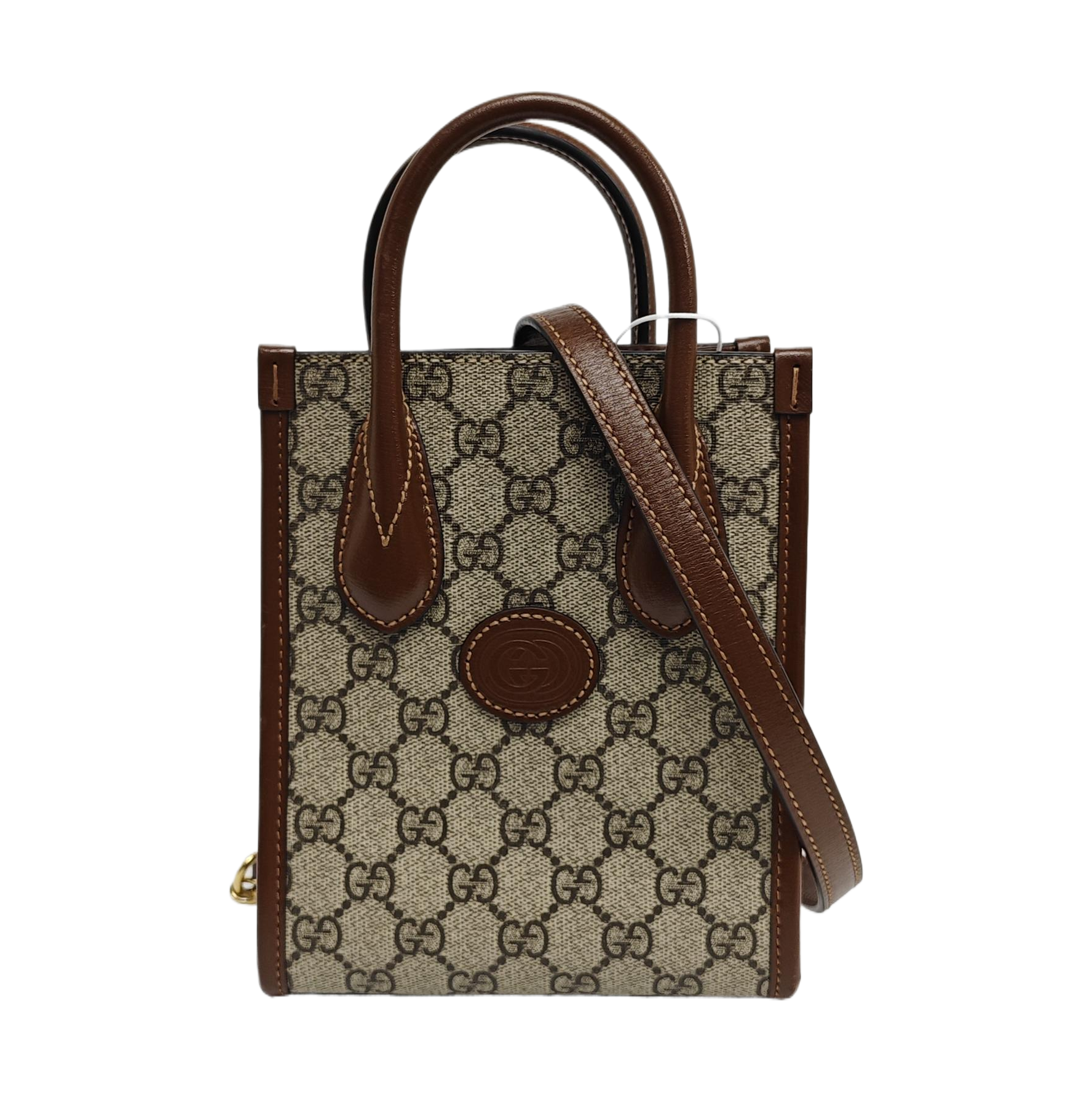 Retro Mini Monogram Coated Canvas Beige