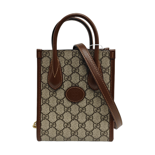 Retro Mini Monogram Coated Canvas Beige