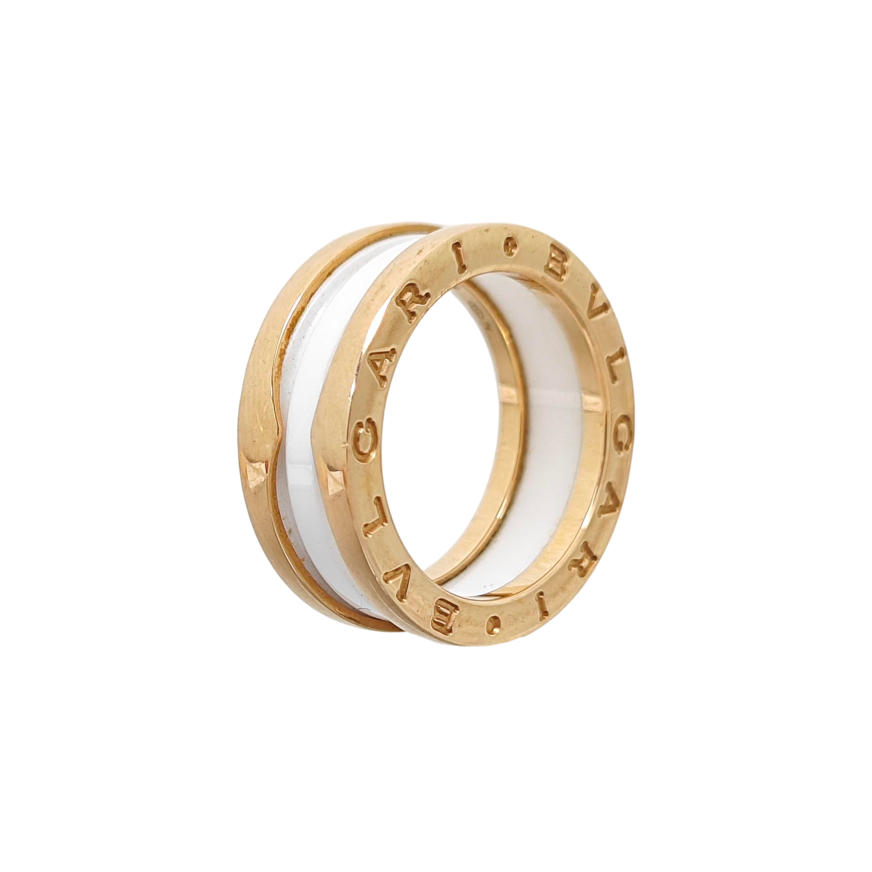 B.ZERO1 18k Rose Gold Ring EU 52