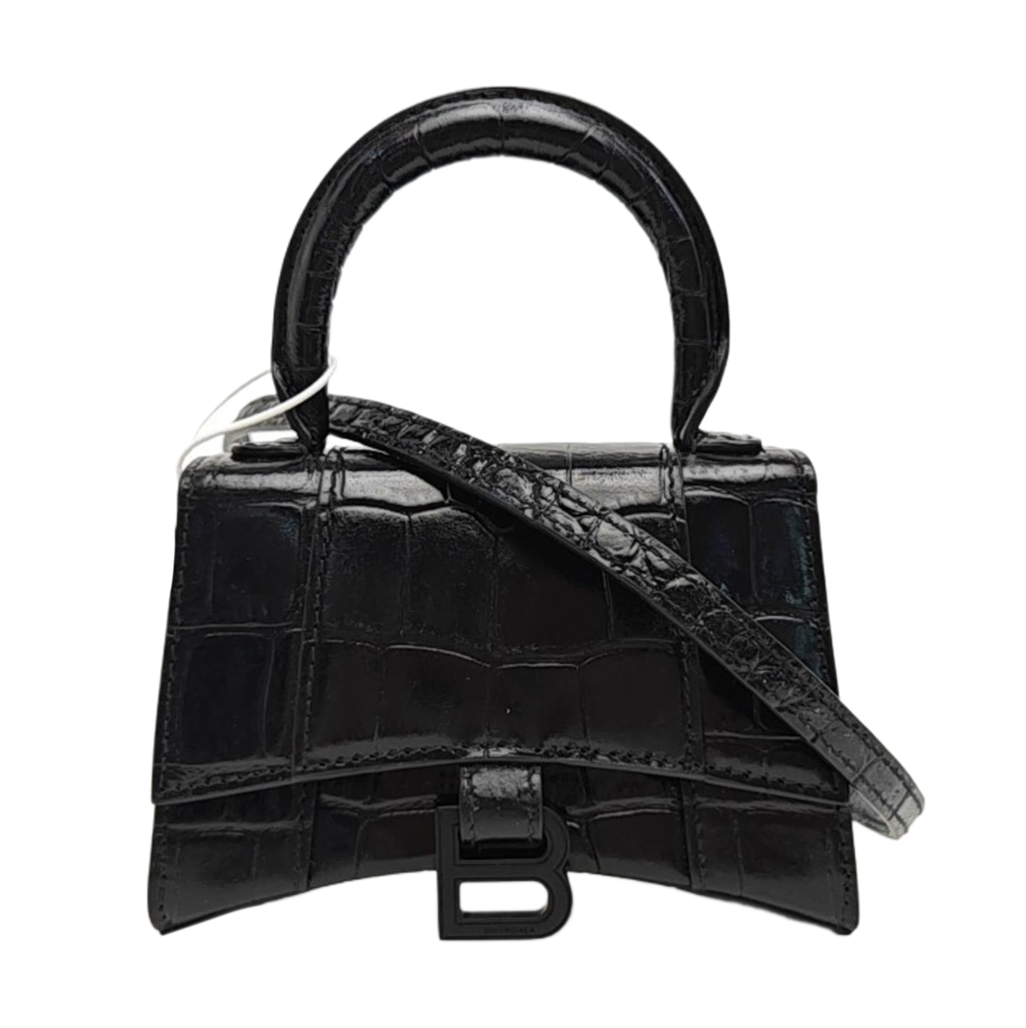 Hourglass Mini Calfskin Black