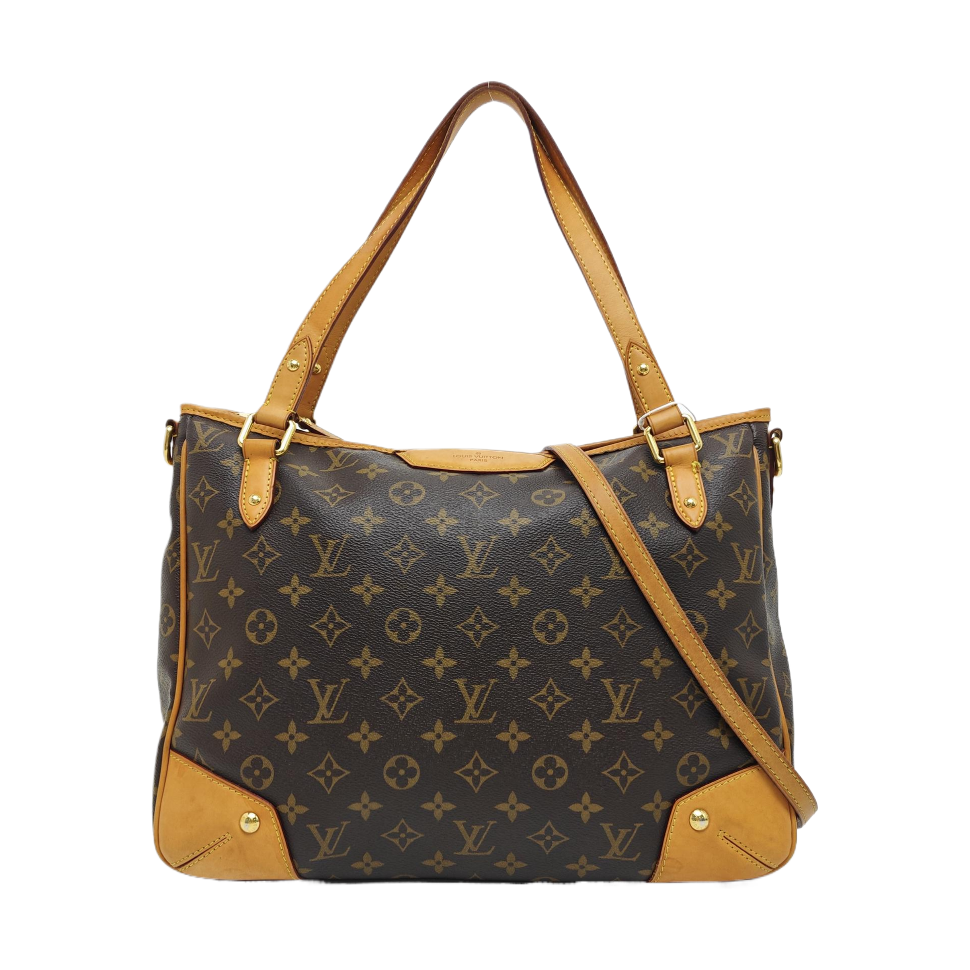 ESTRELA MM Monogram Coated Canvas Brown