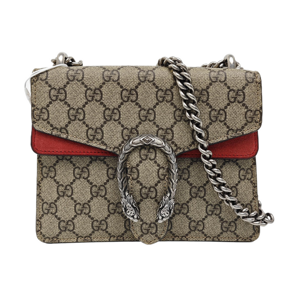 Dionysus Mini Monogram Coated Canvas Beige