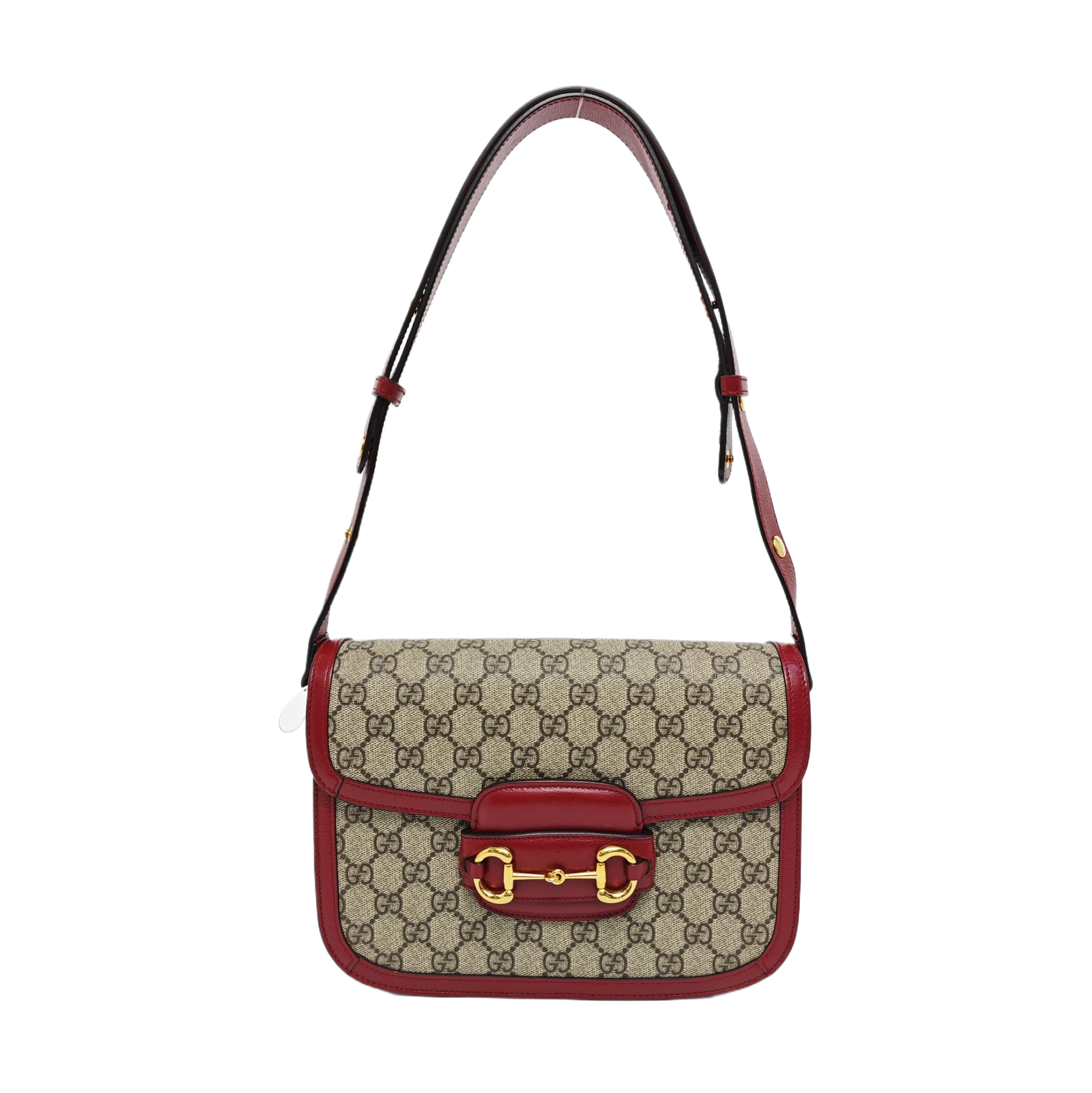Horsebit 1955 Small Monogram Coated Canvas Beige