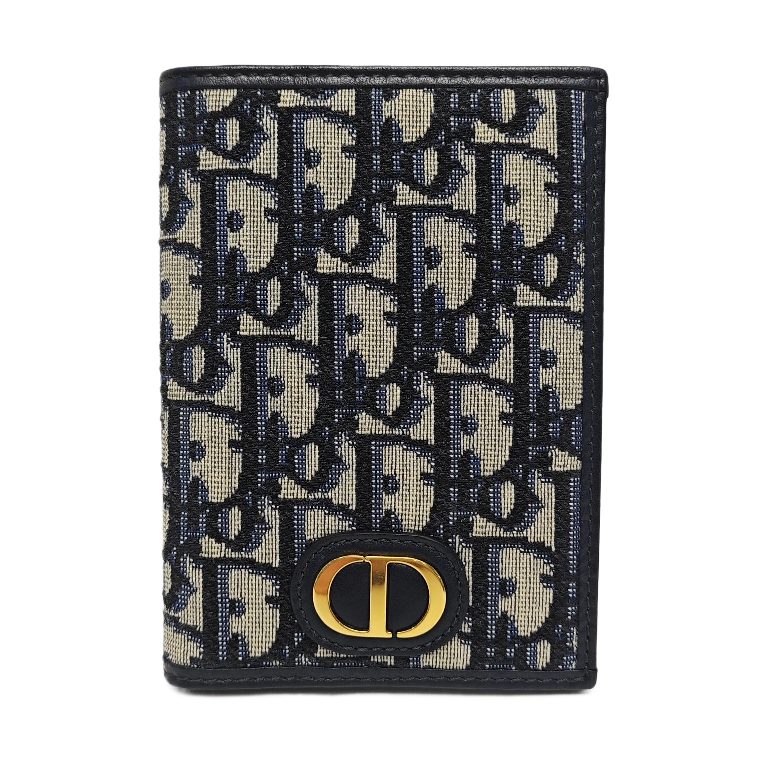 30 Montaigne Canvas Blue Wallet