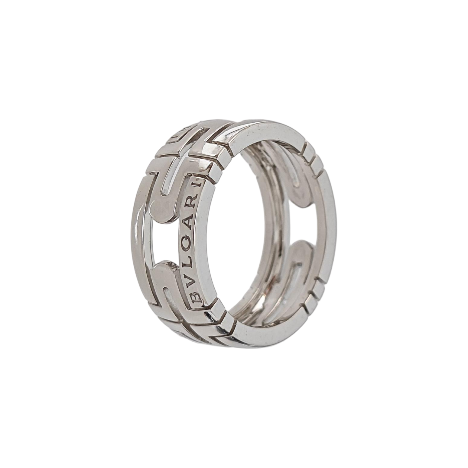 PARENTESI 18k White Gold Silver Ring EU 52